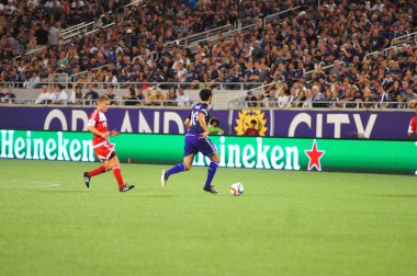 Orlando City SC, 8 Mayıs 2015 'te Florida' daki Kamp Dünyası Stadyumu 'nda Los Angeles Galaksisi' ne ev sahipliği yaptı..