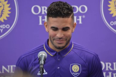 Orlando City SC, Dom Dwyer 'ı tanıtmak için bir basın toplantısı düzenledi..  