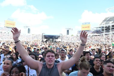 23 Şubat 2019 'da Orlando Florida' daki Dünya Kampı Stadyumunda Hristiyan Uyanışı.  