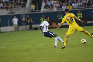 Paris Saint-Germain, Tottenham Hotspur 'a karşı 22 Temmuz 2017' de Orlando Florida 'daki Citrus Bowl' da.  