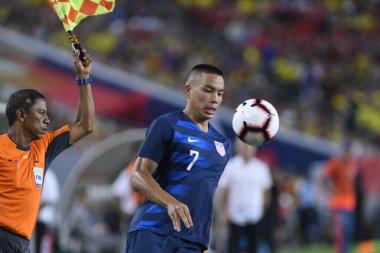 ABD Kolombiya 'ya karşı Raymond James Stadyumu' nda 11 Ekim 2018 'de.  