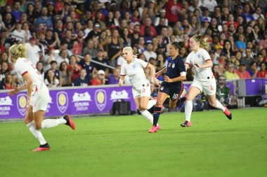 5 Mart 2020 'de Orlando Florida' daki Exploria Stadyumu 'nda düzenlenen 2020 SheBelieves Kupası' nda ABD - İngiltere Karşılaşması 