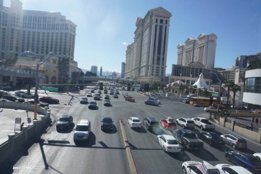 Las Vegas, Nevada 'nın güzel şehrinin seyahat görüntüleri..