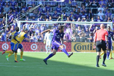 Orlando City 29 Nisan 2017 'de Orlando, Florida' daki Orlando City Stadyumu 'nda Colorado Rapids' e ev sahipliği yaptı.)