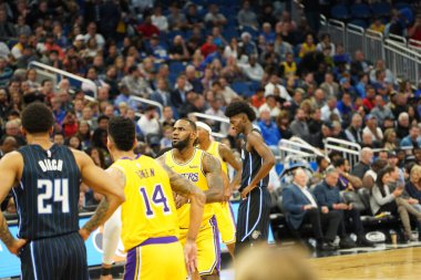 Orlando Magic 11 Aralık 2019 Çarşamba günü Orlando Forida 'daki Amway Center' da Los Angeles Lakers 'a ev sahipliği yaptı. Fotoğraf: Marty Jean-Louis