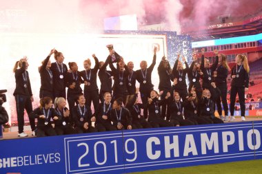 SheBelieves Kupası, 5 Mart 2019 'da Tampa Florida Raymond James Stadyumu' nda İngiltere 'yi şampiyon ilan etti..