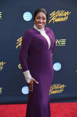 24 Mart 2018 Cumartesi günü Las Vegas 'taki Orleans Resort' ta düzenlenen 33. Yıldız Ödülleri Kırmızı Halı sırasında ünlüler.