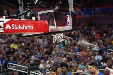 Orlando Magic 30 Ekim 2019 Çarşamba günü Orlando Forida 'daki Amway Center' da New York Knicks 'e ev sahipliği yaptı..