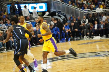 Orlando Magic 11 Aralık 2019 Çarşamba günü Orlando Forida 'daki Amway Center' da Los Angeles Lakers 'a ev sahipliği yaptı..  