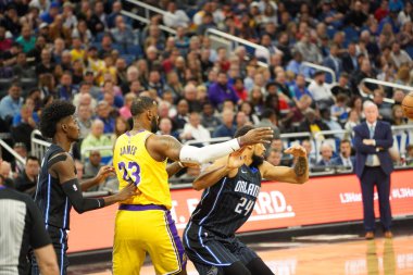 Orlando Magic 11 Aralık 2019 Çarşamba günü Orlando Forida 'daki Amway Center' da Los Angeles Lakers 'a ev sahipliği yaptı. Fotoğraf: Marty Jean-Louis
