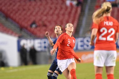 Japonya, İngiltere 'ye karşı Raymond James Stadyumu' nda 5 Mart 2019 'da Tampa Florida' da.  