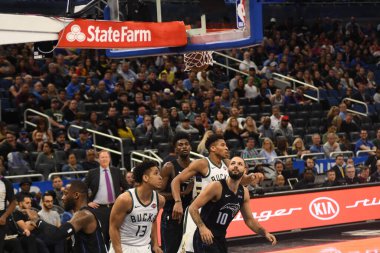 Orlando Magic, 19 Ocak 2019 Cumartesi günü Orlando Florida 'daki Amway Arena' da Milwaukee Doları 'na ev sahipliği yapıyor..