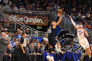 Orlando Magic 2 Ekim 2018 'de Orlando Florida' daki Amway Center 'da bir prova oturumuna ev sahipliği yapıyor.. 