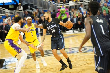 Orlando Magic 11 Aralık 2019 Çarşamba günü Orlando Forida 'daki Amway Center' da Los Angeles Lakers 'a ev sahipliği yaptı..  
