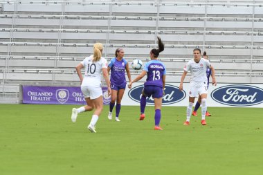 Orlando Pride 14 Nisan 2019 'da Orlando City Stadyumu' nda Portand Thorns 'a ev sahipliği yapıyor..