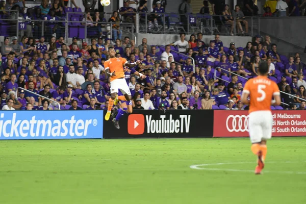 Orlando City Hospeda Houston Dynamo Exploria Stadium Orlando Florida Setembro — Fotografia de Stock