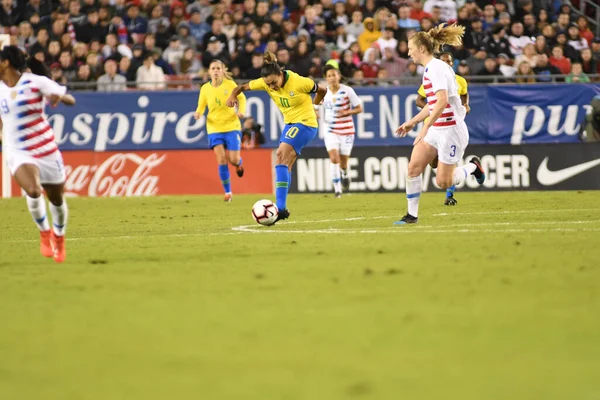 Shebelieves Cup Finale Mit Usa Gegen Brasilien Raymond James Stadium — Stockfoto