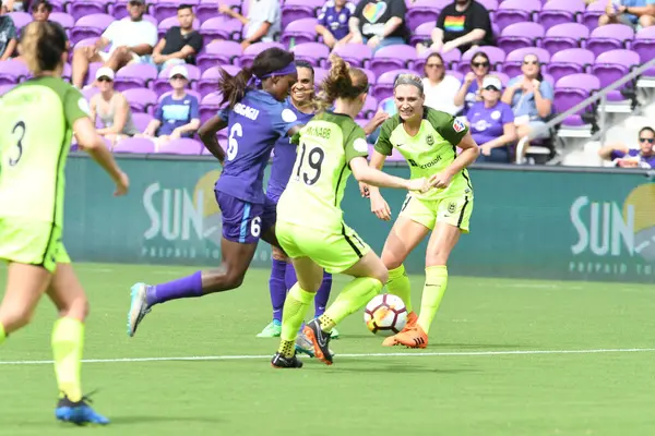 Orlando Pride Hospeda Seattle Reign Exploria Stadium Orlando Florida Julho — Fotografia de Stock