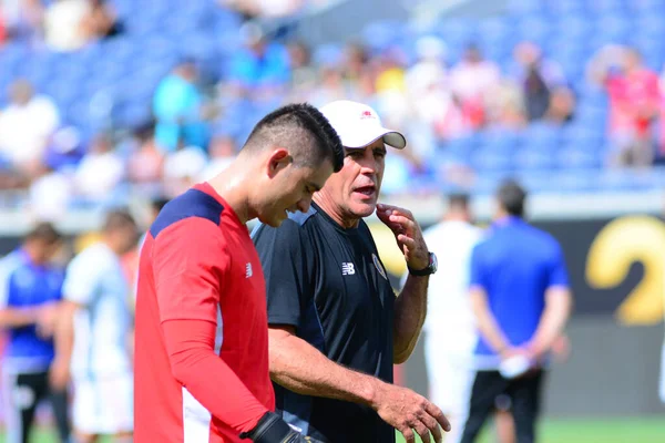 Kostaryka Twarz Paragwaj Podczas Copa America Centenario Camping World Stadium — Zdjęcie stockowe