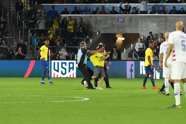 Equipo Nacional Masculino Los Estados Unidos Acoge Selección Nacional Ecuador —  Fotos de Stock