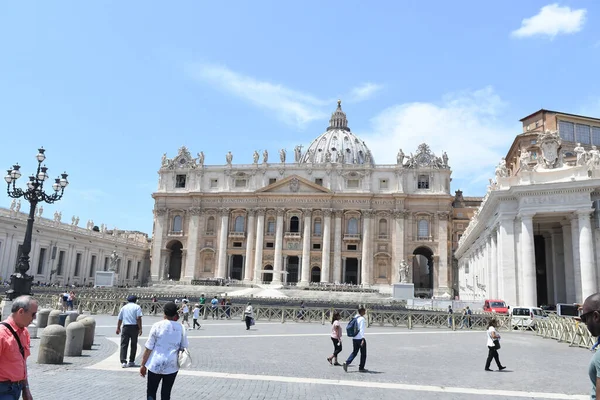Uitzicht Het Centrale Plein Vaticaan Italië — Stockfoto