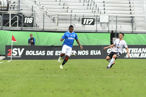 Rangers Corinthians Durante Copa Flórida Spectrum Stadium Janeiro 2018 Orlando — Fotografia de Stock