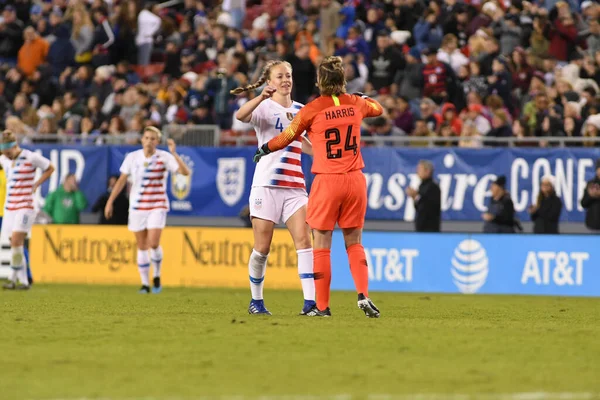 Shebelieves Cup Finale Met Usa Brazilië Raymond James Stadium Tampa — Stockfoto