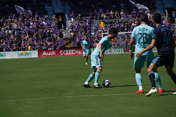 Orlando City Organiseert Vancouver Whitecaps Het Orlando City Stadium Zaterdag — Stockfoto