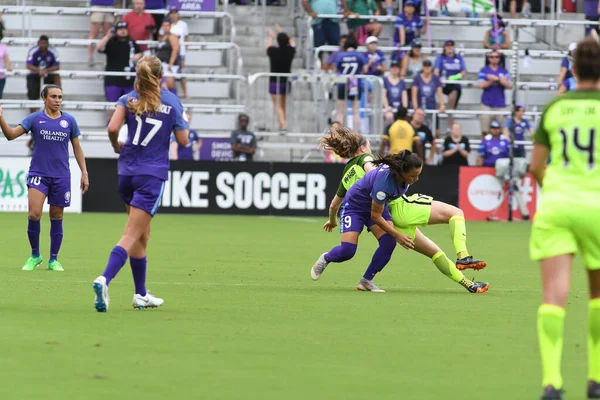 Orlando Pride Jest Gospodarzem Seattle Reign Exploria Stadium Orlando Florydzie — Zdjęcie stockowe