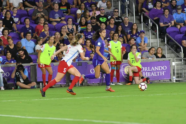 Orland Pride, 25 Ağustos 2018 'de Orlando Florida' daki Exploria Stadyumu 'nda Chicago Red Stars' a ev sahipliği yapıyor..  