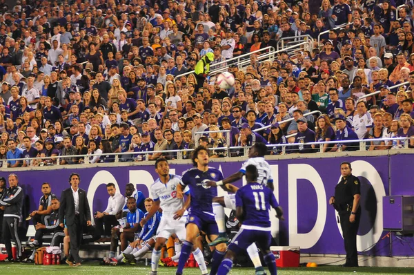 Orlando City Hostí Vás Montreal Dopad Stadionu Camping World Října — Stock fotografie