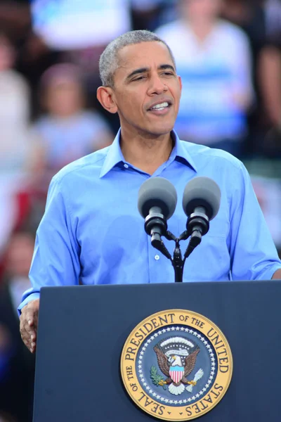 Başkan Barack Obama Florida Kissimmee Deki Osceola Heritage Park Stadyumu — Stok fotoğraf