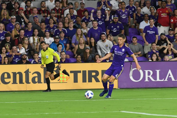 Orlando City Anfitrión Atlanta United Exploria Stadium Agosto 2018 Orlando — Foto de Stock