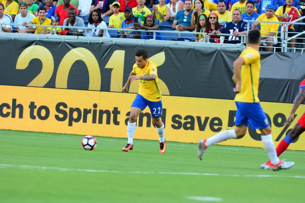 Brazylia Twarzą Haiti Podczas Copa America Centenario Orlando Florida Camping — Zdjęcie stockowe