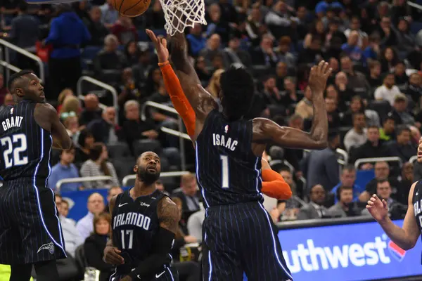 Orlando Magic 29 Ocak 2019 'da Orlando Florida' daki Amway Center 'da OklahomaCity Thunder' a ev sahipliği yaptı. 