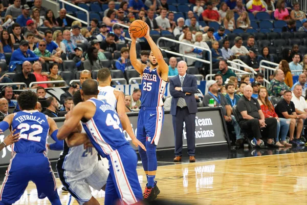 Orlando Magic Empfängt Sonntag Oktober 2019 Die Philadelphia 76Ers Amway — Stockfoto