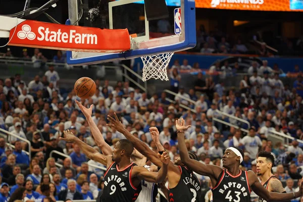 Orlando Magic Hosts Toronto Rapters Nba Playoff Amway Arena Orlando — Stock Photo, Image