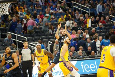 Orlando Magic 11 Aralık 2019 Çarşamba günü Orlando Forida 'daki Amway Center' da Los Angeles Lakers 'a ev sahipliği yaptı..  