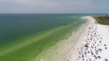 5 Ağustos 2017 'de Florida' nın güzel Clearwater şehrinin hava manzarası..