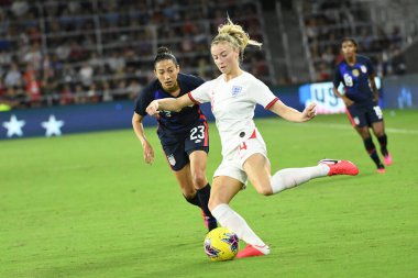 5 Mart 2020 'de Orlando Florida' daki Exploria Stadyumu 'nda düzenlenen 2020 SheBelieves Kupası' nda ABD - İngiltere Karşılaşması 