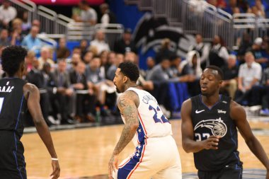 Orlando Magic, Philadelphia 76ers 'ı 14 Kasım 2018' de Orlando Florida 'daki Amway Center' da ağırlıyor..