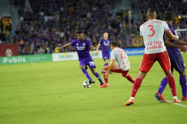 Orlando City 21 Temmuz 2019 tarihinde Florida, Orlando 'da Exploria Stadyumu' nda New York Red Bulls 'a ev sahipliği yaptı..
