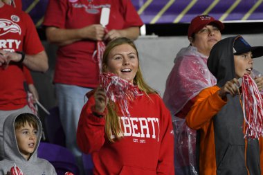 Orlando Florida Exploria Stadyumu 'ndaki 2019 Tedavi Kupası 21 Aralık 2019 Georgia Southern Eagles' a karşı Liberty Flames.  