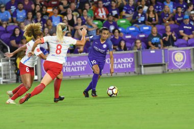 Orland Pride, 25 Ağustos 2018 'de Orlando Florida' daki Exploria Stadyumu 'nda Chicago Red Stars' a ev sahipliği yapıyor..  