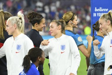 5 Mart 2020 'de Orlando Florida' daki Exploria Stadyumu 'nda düzenlenen 2020 SheBelieves Kupası' nda ABD - İngiltere Karşılaşması 