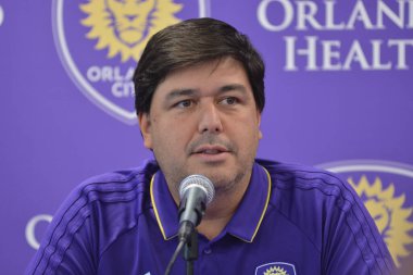 Orlando City SC, Dom Dwyer 'ı tanıtmak için bir basın toplantısı düzenledi..  