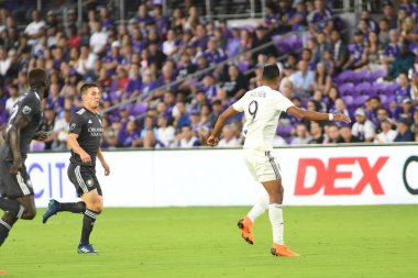 Orlando City 21 Nisan 2018 'de Orlando Florida' daki Exploria Stadyumu 'nda San Jose depremlerine ev sahipliği yaptı..  