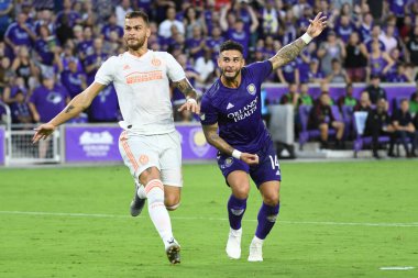Orlando City SC, 6 Ağustos Salı günü Orlando Florida 'daki Exploria Stadyumu' nda oynanan ABD Kupası sırasında Atlanta United FC 'ye ev sahipliği yaptı..
