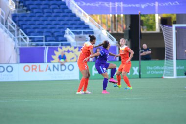 Orlando Pride sunucusu Houston Dash 23 Haziran 2016 'da Orlando Florida' daki Dünya Kampı Stadyumu 'nda..