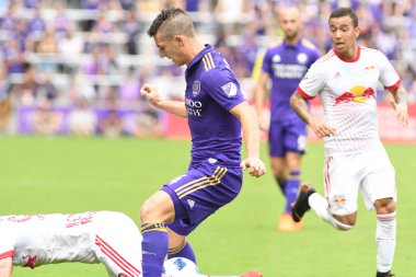 Orlando City, 31 Mart 2018 'de Orlando Florida' daki Exploria Stadyumu 'nda New York Red Bulls' a ev sahipliği yaptı..  